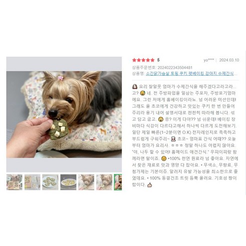 사랑하는 댕댕이를 위한 건강한 수제 간식, 우피이피 펫베이킹 DIY 키트