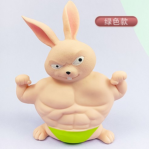 스트레스해소 돼지 초록이 오랑우탄 고릴라 만득이 말랑이 인형 스퀴시 주물럭, 중형토끼