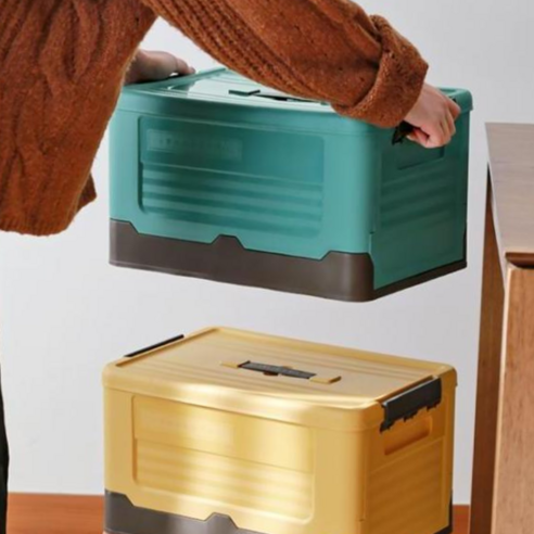 스토리지박스 리빙박스 워플 중, 워플 스토리지박스_중, (블루)