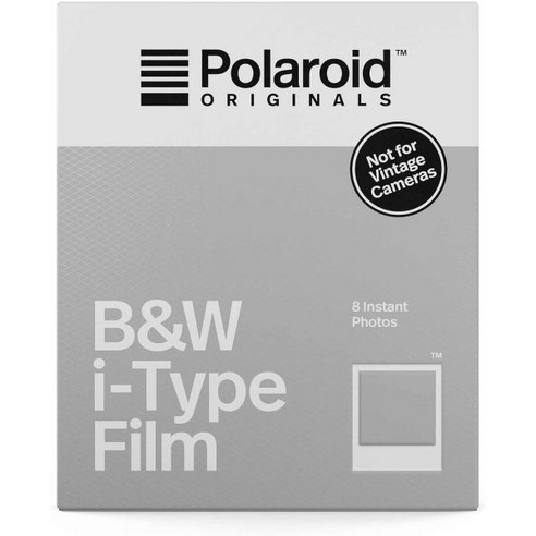 폴라로이드 오리지널 I타입용 즉석 컬러필름 더블팩 16장 4836, B&W Film - White Frame