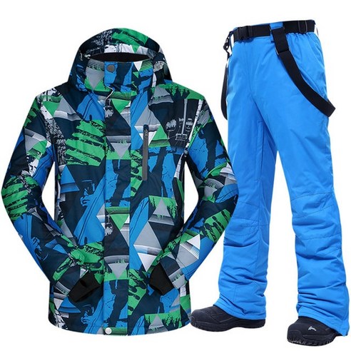 중고스노우보드 남자를위한 방수 스키 복 겨울 야외 두꺼운 따뜻한 Windproof 스노우 보드 자켓과 바지 세, 08 08_01 M