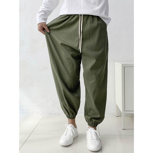 남성용 봄가을 면 스판 벌룬 와이드 조거 밴딩팬츠 남자벌룬팬츠 남성용 봄가을 면 스판 벌룬 와이드 조거 밴딩팬츠 남자벌룬팬츠
