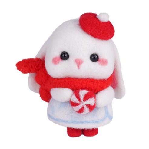 동물 양모 펠트 키트 거품 매트 도구 및 양모 펠트 지침 도구 키트 공예품, 스타일 4., 6-7cm.