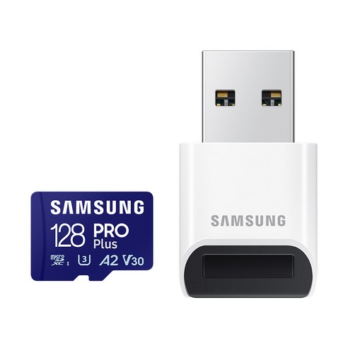 삼성전자 정품 마이크로 SD카드 PRO PLUS 128GB MB-MD128SB + 리더기 R, 단품, 1개