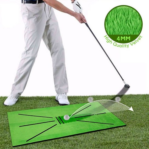 골프 스윙 연습을 위한 종합 실내/외 연습 매트, 골프연습매트(그린) 아이언연습