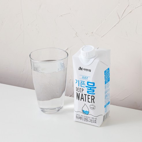 [공식판매처] 자연드림 종이팩 생수 해양심층수 JUST기픈물, 1000ml, 12개