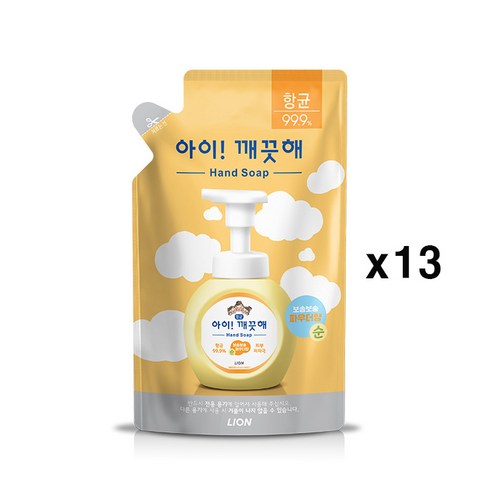 아이깨끗해 순 폼 핸드 솝 파우더향, 200ml, 26개