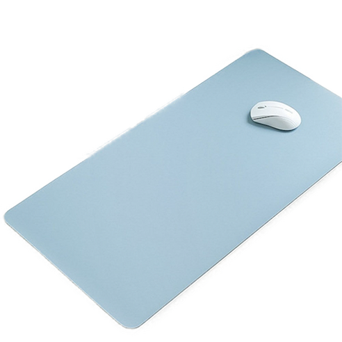 데스크매트 책상패드 대형 가죽 깔개 깔판, 블루