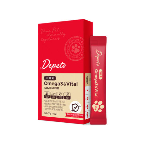 디페토 강아지 고양이 면역력 오메가3 바이탈 150g 10포, 1개