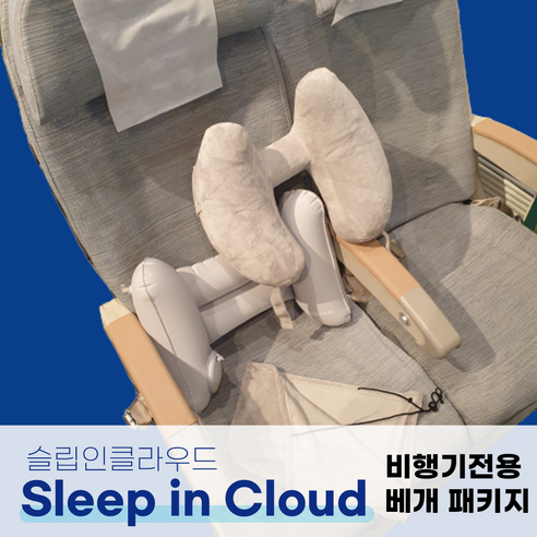 하늘 위 편안함을 선사하는 궁극의 동반자: 비행기 전용 목베개 & 허리베개 에어펌프 패키지 비행기목베개