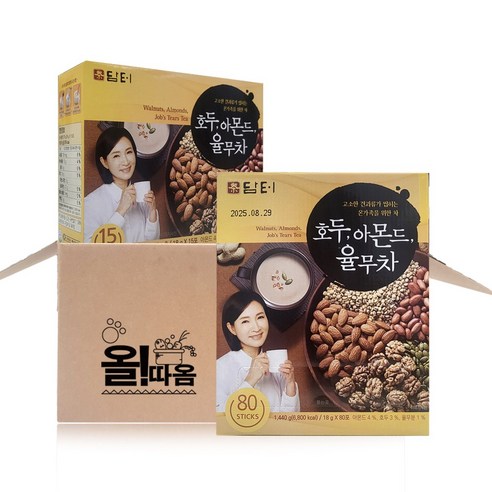 (올따옴) 담터 호두아몬드 율무차 스틱형 18g 65T (50+15), 65개입, 1개