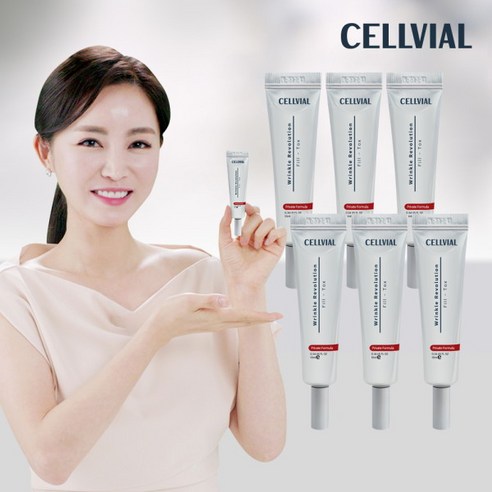 [셀비엘] [60초 주름지우개] 필톡스 주름개선 크림 3개-무료체험분 포함/ 목 팔자주름, 구성:6개