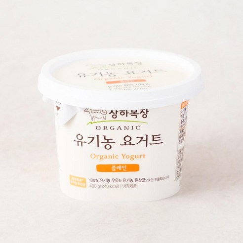 상하목 유기농 요거트 플레인 400g 2개_냉