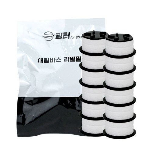 필터포유 대림바스 녹물제거용 리필필터, 12개