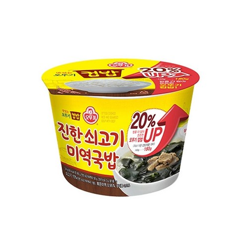 오뚜기 컵밥 진한 쇠고기미역국밥, 314g, 1개