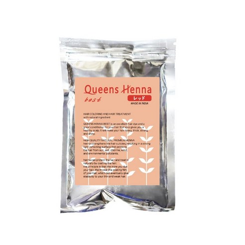 1+1 퀸즈헤나 베스트 천연헤나염색약 Queens henna, 레드+브라운, 1개