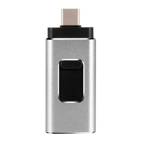 USB 스틱 USB 3.0 USB 플래시 드라이브 3 in 1 Pendrive USB C 플래시 드라이브 안드로이드 / 태블릿 / PC 용, 은, 128g.