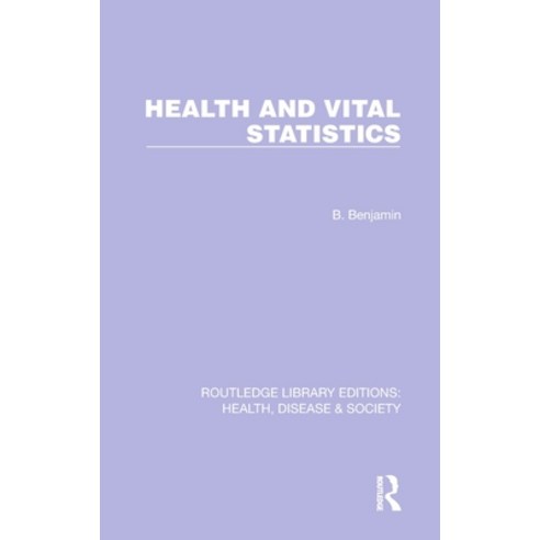 (영문도서) Health and Vital Statistics Hardcover, Routledge, English, 9781032251707