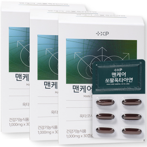 전립선에 좋은 쏘팔옥타아연 남자 전립선 방광 지구력 체력 밤에 화장실, 3개, 30정