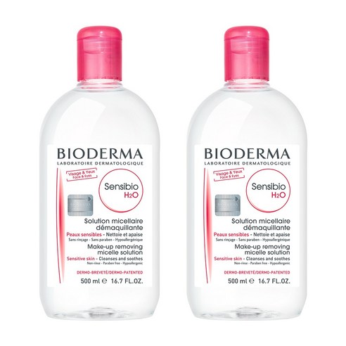 바이오더마 센시비오 클렌징 워터 500ml x 2개 에센스 세안Bundle, 1.센시비오 클렌징워터 500mlx2개입, 0.5l 바이오더마클렌징워터 바이오더마 센시비오 클렌징 워터 500ml x 2개 에센스 세안Bundle, 1.센시비오 클렌징워터 500mlx2개입, 0.5l 바이오더마클렌징워터