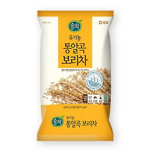 샘표 샘표 순작 유기농통알곡 로스팅 보리차 1kg x 2개, 1개입