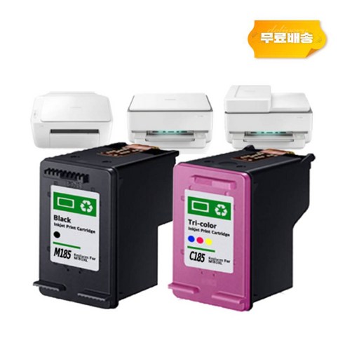 J1680 잉크 삼성 호환 INK-M185 C185, 1개입, 업그레이드 검정색잉크