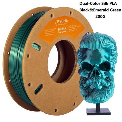 ERYONE FDM 3D 프린터용 실크 PLA 필라멘트 이중 및 삼색 고품질 임프레소라 3D 프린팅 175mm ± 003 200g, 4.Silk Rose Red Blue