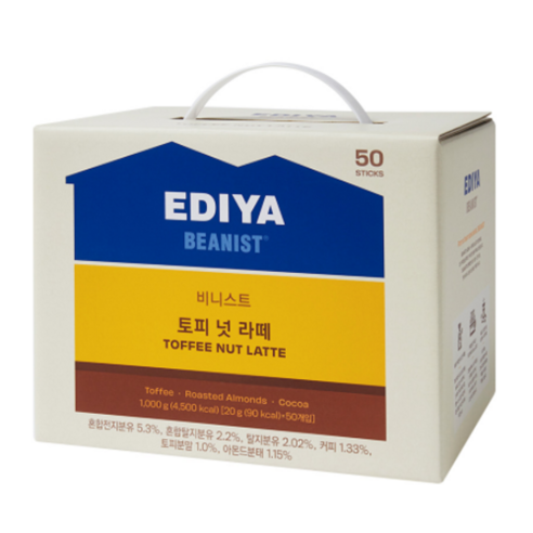 이디야 비니스트 토피넛라떼20g x 50개, 20g, 30개입, 1개