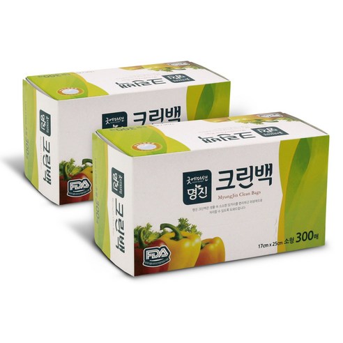 명진 크린백, 소(S), 300매입, 2개 
생활잡화