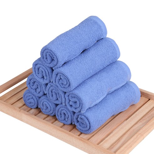 ITALIANO 식당 골프장 당구장 업소용 물수건 30g 01cm 50장가 핸드타월, 1개, 청색