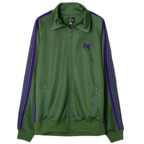 NEEDLES 니들스 Track Jacket - Poly Smooth IVYGREEN (NS244) (폴리 스무스 트랙 자켓)