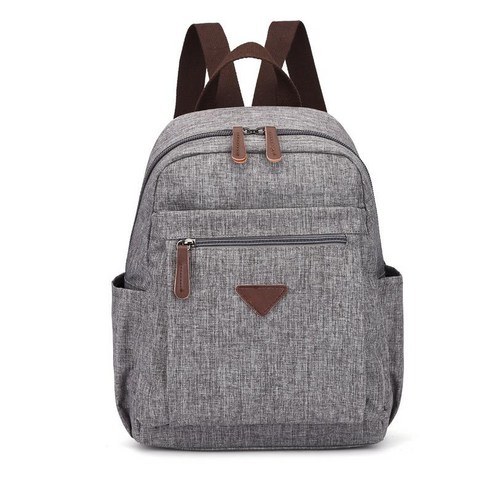 Z.L.D. New Ladies Waterproof Canvas Backpack Youth Student Bag Men''S Short-Distance Travel Backpack, gray