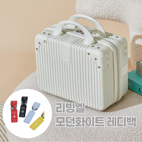 [리빙엘] 투톤 컬러 미니 캐리어 기내용 레디백