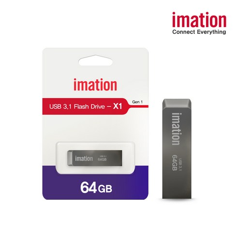 이메이션 USB 3.1 메모리 X1 64GB, 0
