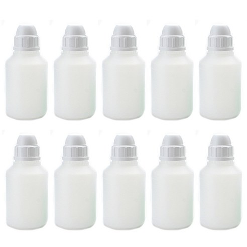 시럽병 뾰족 용기/플라스틱 반투명 소스병 공병 소분병, 300ml 10개, 10개