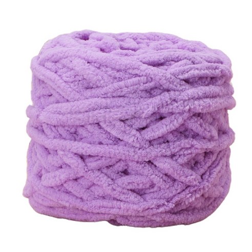 100g / 1ball 부드러운 면화 손 뜨개질 원사 chunky 짠 부피가 큰 크로 셰 뜨개질, 13 가벼운 자주색
