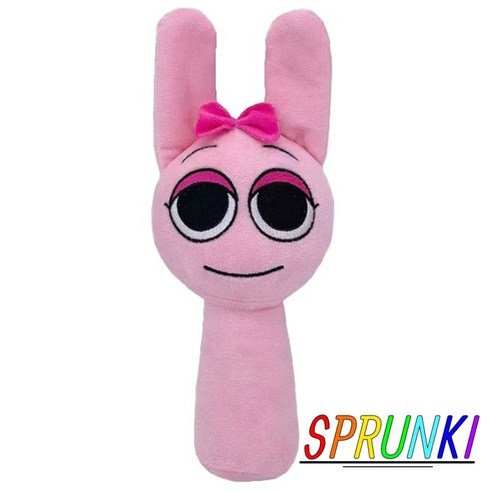 스프런키 Sprunki 캐릭터 피규어 봉제 애착 인형 선물, 1개, 16_핑키, 25cm