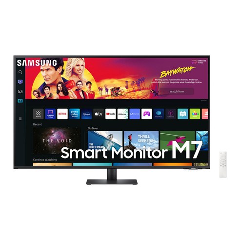 삼성모니터m7 삼성전자 스마트모니터 M7 S32AM701 화이트 UHD 4K 32인치 C-Type 덱스 미러링 넷플릭스 유튜브, LS43BM702UKXKR