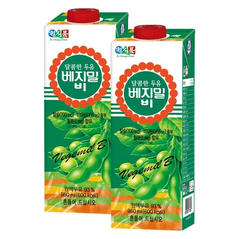 정식품 달콤한 베지밀B 베지밀비 950ml, 4개