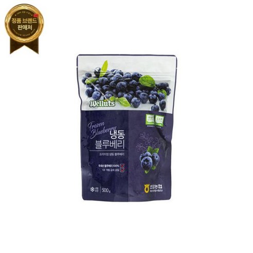 웰루츠 국내산 무농약 냉동 블루베리 500g X 2개