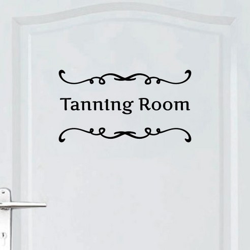 오피스왕국 선탠실 tanningroom6 그래픽 스티커, 다크그레이