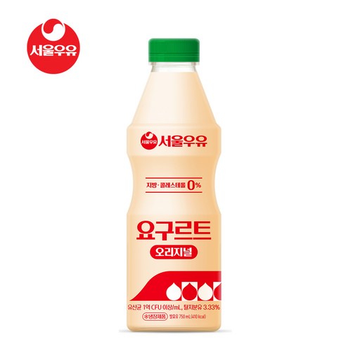 서울우유 오리지널 요구르트, 6개, 750ml