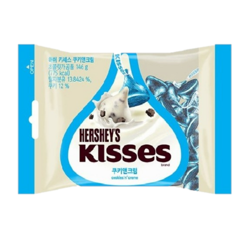 허쉬 키세스 쿠키앤크림, 146g, 1개