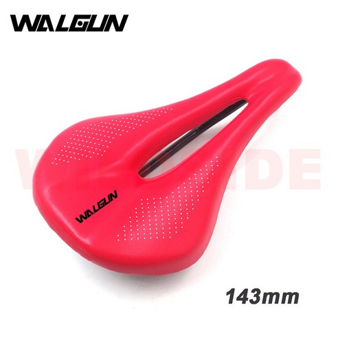 WALGUN 2022 새로운 탄소 섬유 초경량 안장 그라데이션 블루 퍼플 MTB 도로 자전거 접는 자전거 액세서리에 적합, red143