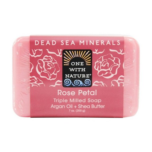 원위드네이쳐 데드 씨 미네랄 트리플 밀드 솝, 200g, Rose Petal