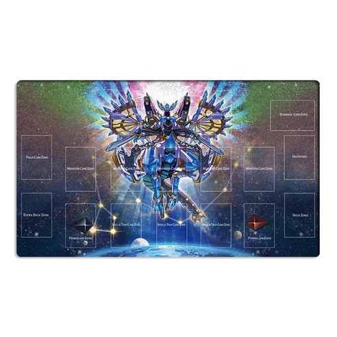 Mlikemat Playmat Duel Monsters CCG TCG OCG 블루 아이즈 얼티밋 드래곤 카드 게임 매트 구역 없음 + 무료 가방 (ZD014-107-K) 47265, Zd039-305-a