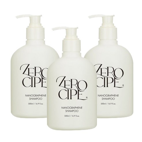 제트시 나노그래핀 무실리콘 탈모완화 샴푸, 3개, 500ml
