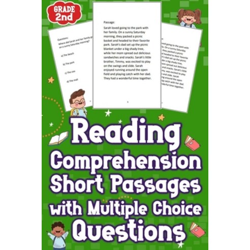 (영문도서) Reading Comprehension Short Passages With Multiple Choice Questions Grade 2nd: Enhance your c... Paperback, Independently Published, English, 9798884101760