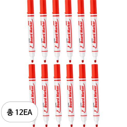 마이펜 마이노크 보드마카 M, RED, 12개