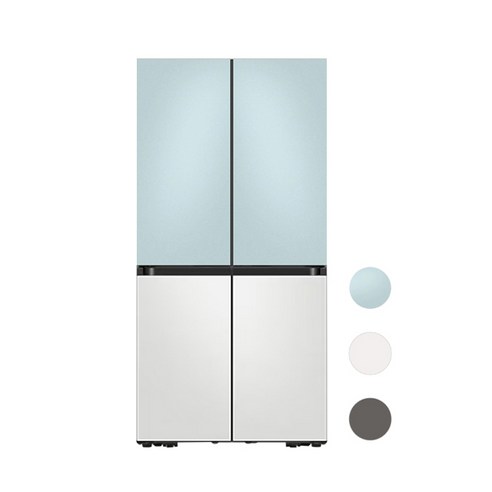 삼성전자 비스포크 4도어 냉장고 615L 키친핏 코타 색상선택 600리터 양문형, 단품